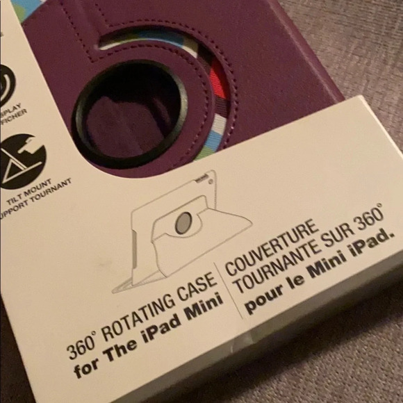 I  cover purple leather IPad mini case - Picture 4 of 16